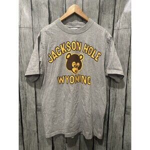 Diamond Cross Ranch Jackson Hole Wyoming Kanye Style Tee Shirt Gray Large